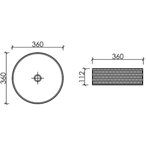 Раковина Ceramica Nova Cristal 36 см прозрачная CN6062