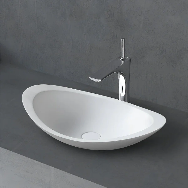 Раковина Abber Stein 60 см белая матовая AS2606