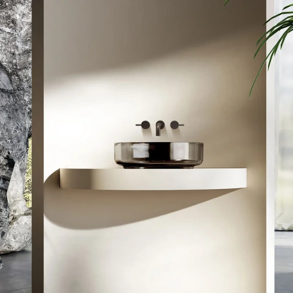 Раковина Vincea 45 см черная VBS-6T16B Staron