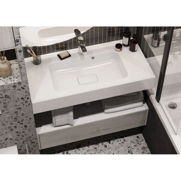 Раковина Акватон Ричмонд 1A70603KRD010 100 см литьевой мрамор Staron