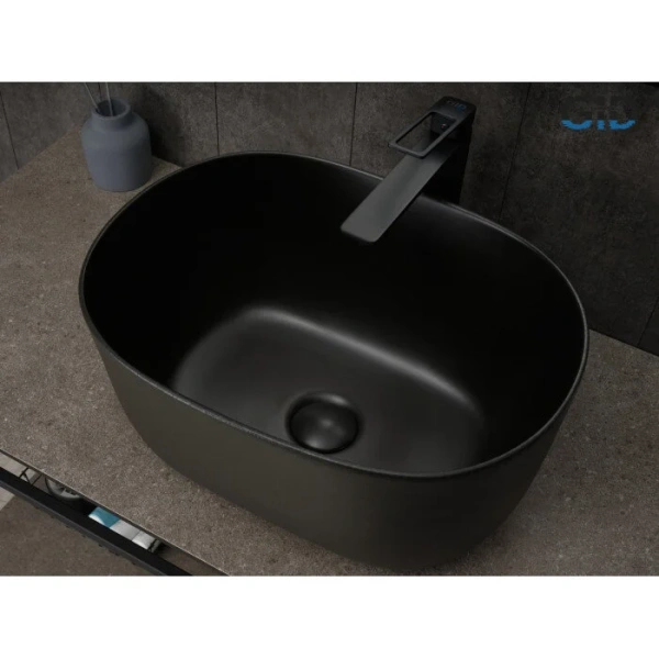 Раковина GID Creativo N9302bg 45 см черный графит 53377 Staron