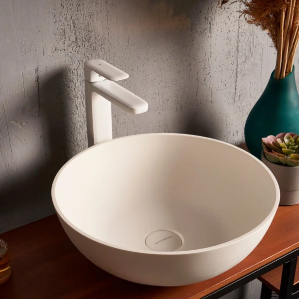 Раковина Montebianco Loreto Nemi 38 см белая матовая 20141 Staron