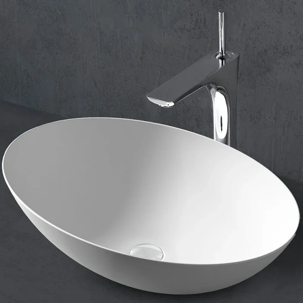 Раковина Abber Stein 50 см белая матовая AS2609