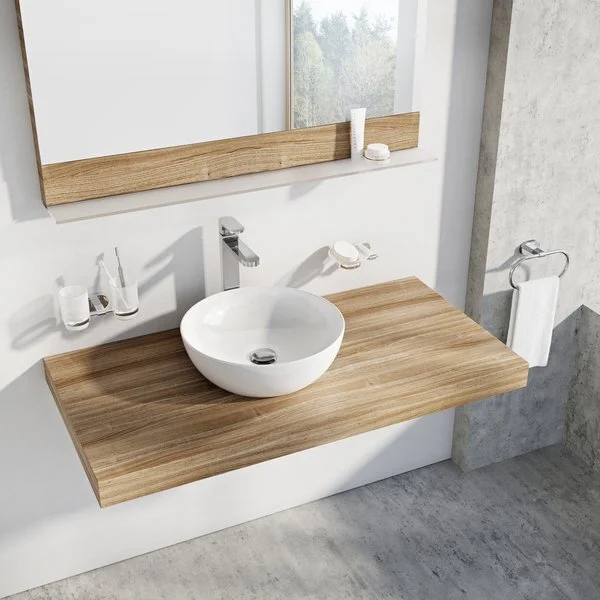 Раковина накладная Ravak Uni 400 B SLIM XJX01140003 Staron