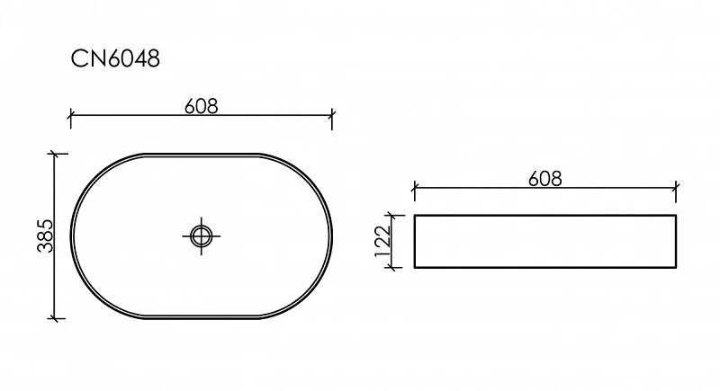 Раковина Ceramica Nova Element 60 см белая матовая CN6048MW