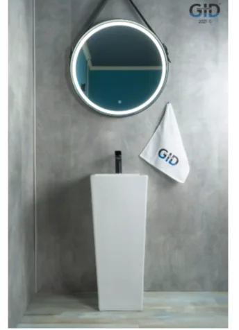 Раковина напольная GID Autonomo Nb147 34 см белая 81104 Staron