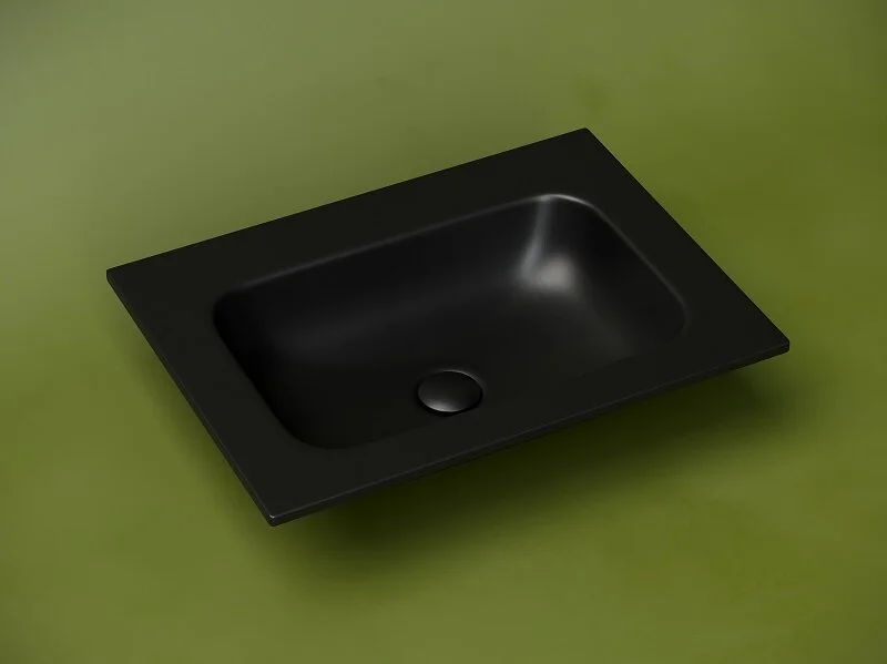 Раковина Ceramica Nova Grace 61 см черная без отверстия под смеситель CN7011MBwx Staron