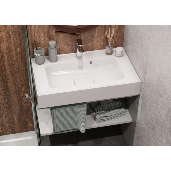 Раковина Акватон Ричмонд 1A70593KRD010 80 см с переливом Staron