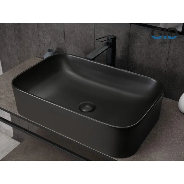 Раковина GID Geometrico Bm9599 61 см черная 53366 Staron