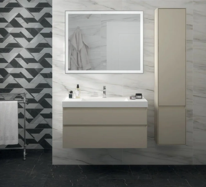 Раковина Kerama Marazzi Cubo 100 см с крепежом CU.wb.100 Staron