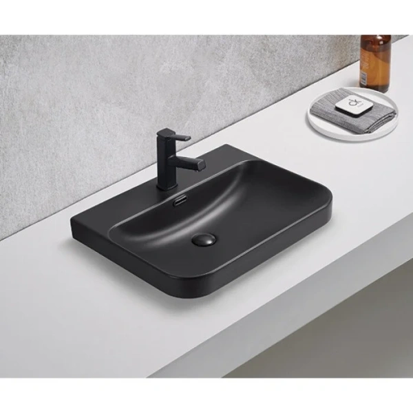 Раковина GID Integrado Bm9560s 61 см черная 72210