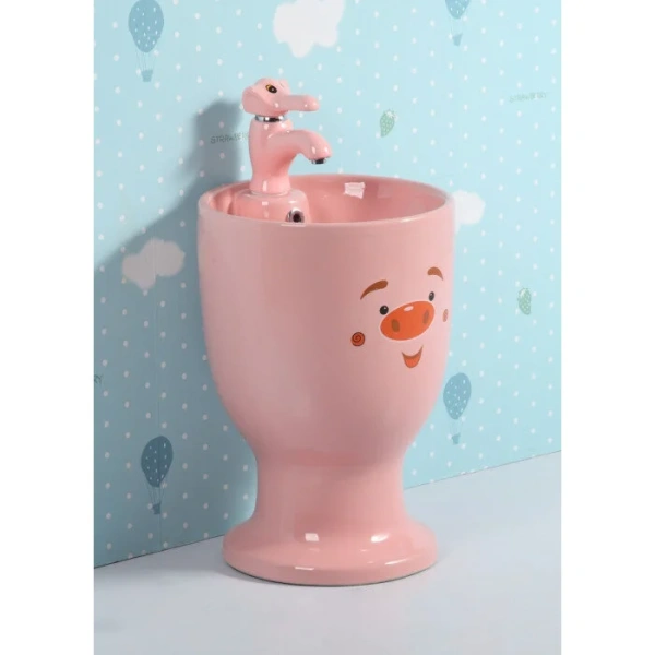 Раковина напольная GID Aventura Nb193-PK 37 см розовая 69911