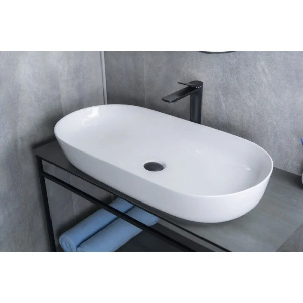 Раковина GID Lago N9348 81 см белая 51200 Staron