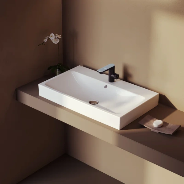 Раковина BERGES Strati 80 см белая 182007