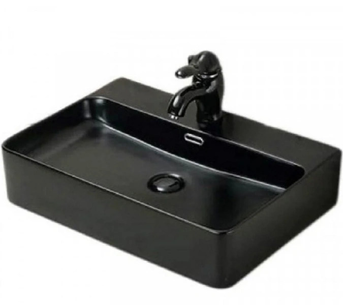 Раковина SantiLine 60 см черная SL-1003MB