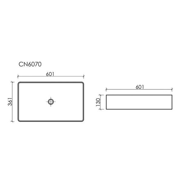 Раковина Ceramica Nova Element 60 см белая CN6070