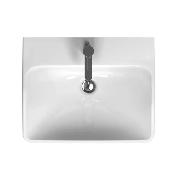 Раковина Geberit Smyle Square 60 см с отверстием под смеситель 500.229.01.1 Staron