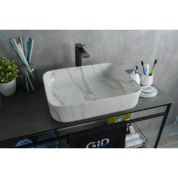 Раковина GID Geometrico Mnc190 50 см под камень 54426 Staron