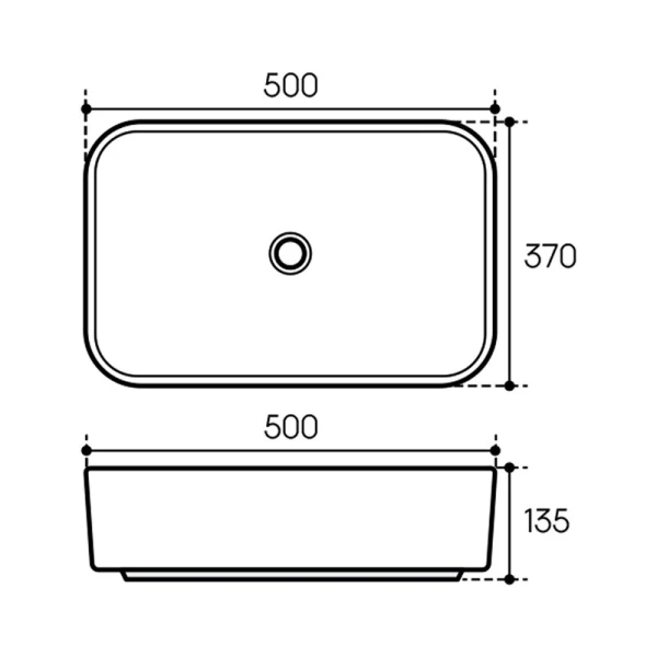 Раковина Aqueduto ESPIRAL 50 см белая матовая ESP0420