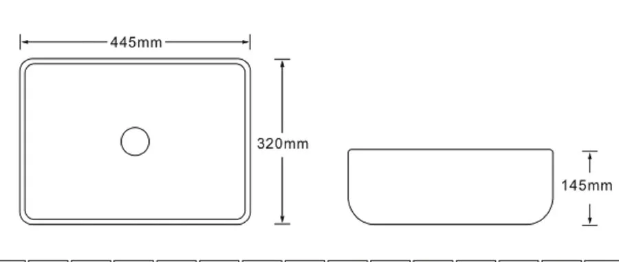 Раковина SantiLine 46 см темно-коричневый мрамор SL-7023