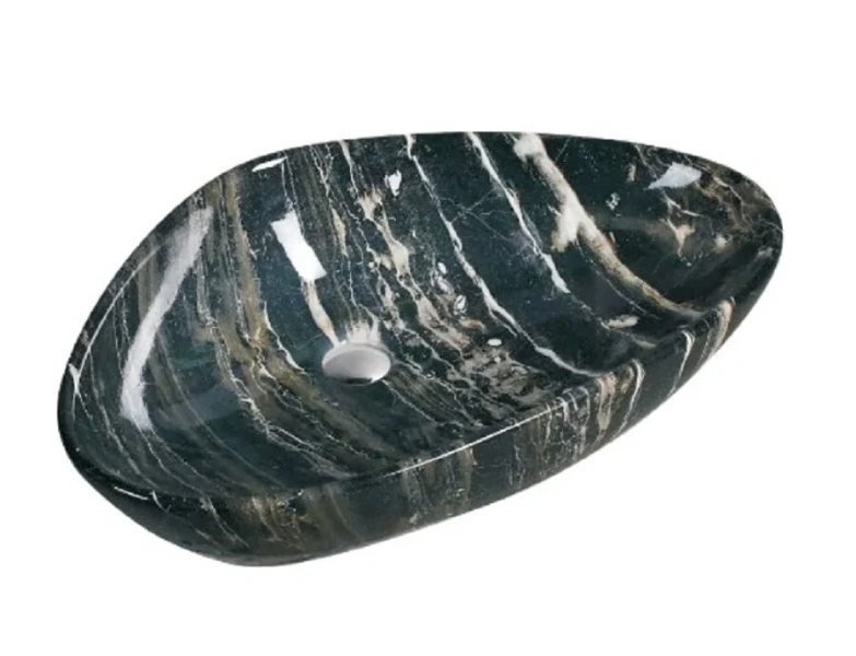 Раковина SantiLine 67 см черный мрамор SL-7031