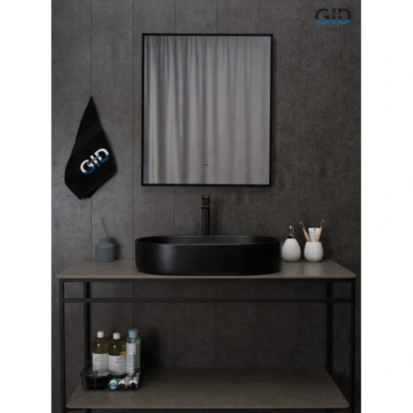 Раковина GID Lago Bm1479 61 см черная 53354 Staron