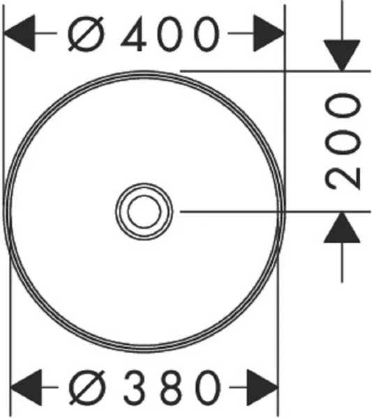 Раковина Hansgrohe Xuniva S 40 см белая 60164450