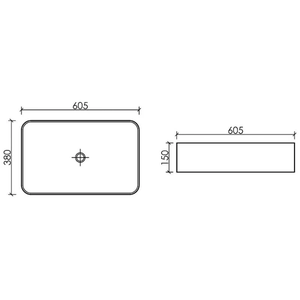 Раковина Ceramica Nova Element 60 см белая CN6053