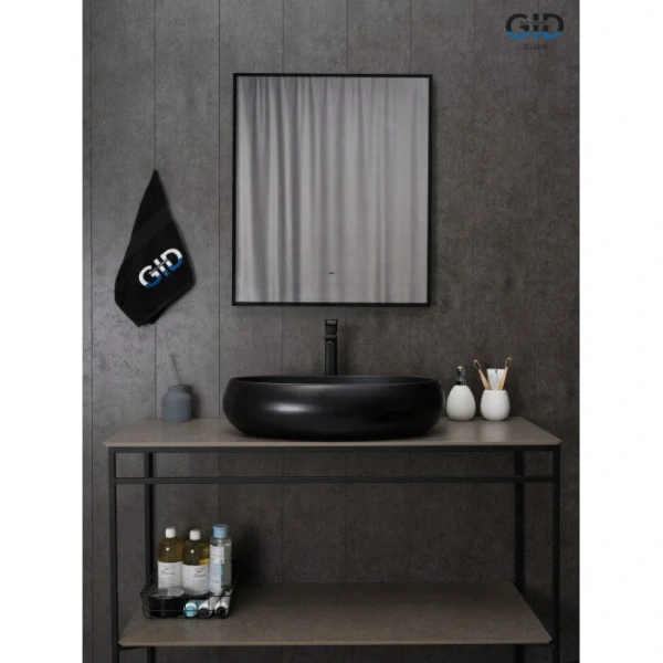 Раковина GID Lago Bm9030a 60 см черная 53371 Staron