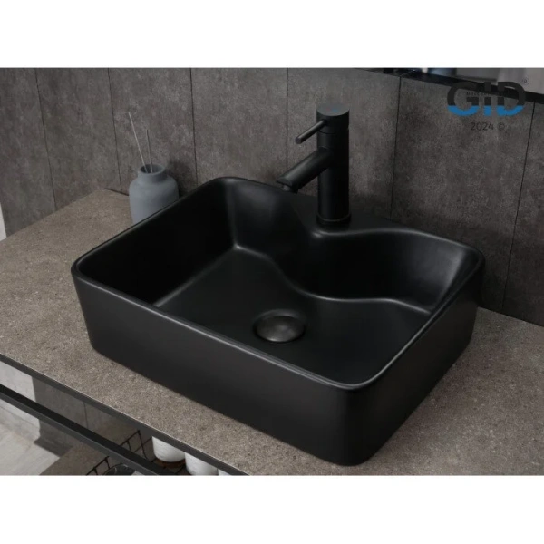 Раковина GID Geometrico Bm9091 48 см черная 53373 Staron