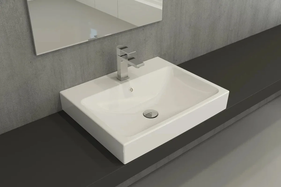 Раковина BERGES Strati 60 см белая 182006 Staron