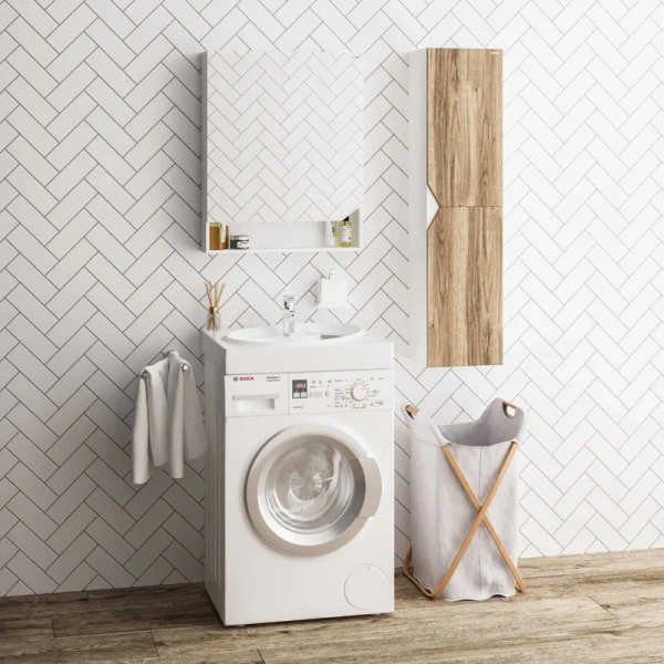 Раковина над стиральной машиной Grossman Alvaro 60 см белая 1606001