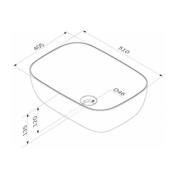 Раковина Am.Pm Func 52 см белая M8FWCC10510WG