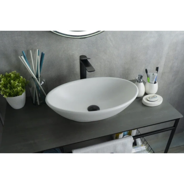 Раковина GID Lago Wm9021 52 см белая матовая 51193 Staron