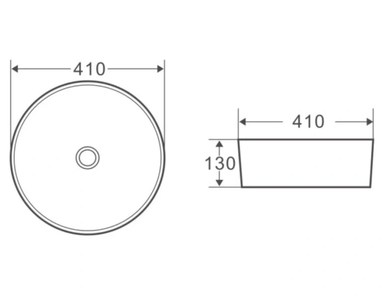 Раковина BelBagno 41 см серая матовая BB1315-H311