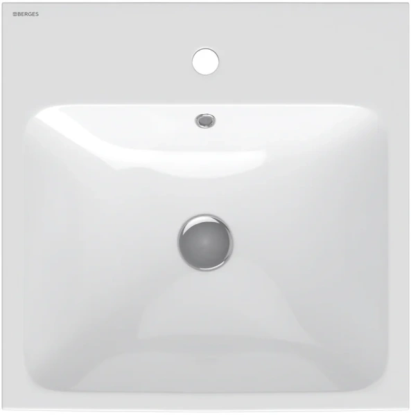 Раковина BERGES Strati 48 см белая 182005 Staron