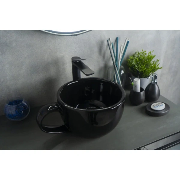 Раковина GID Creativo Nc9077 40 см черная 52230 Staron