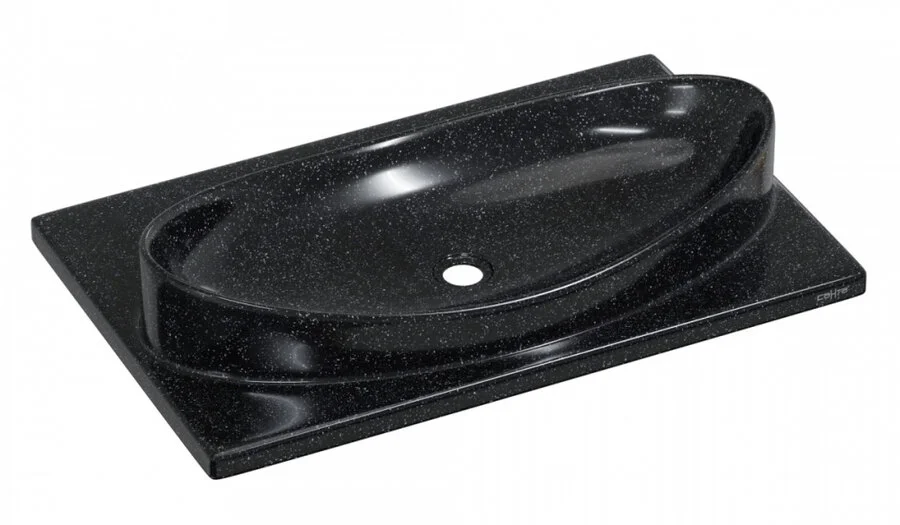 Раковина СанТа Вега 90014 70 см литьевой мрамор