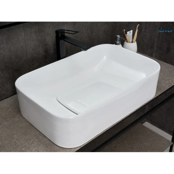 Раковина GID Geometrico N9598 61 см накладная 51230 Staron