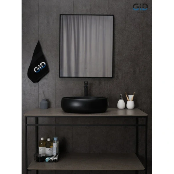 Раковина GID Lago Bm9030b 48 см черная 53372 Staron