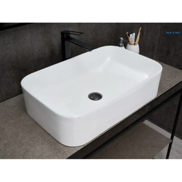 Раковина GID Geometrico N9599 61 см белая 51231 Staron