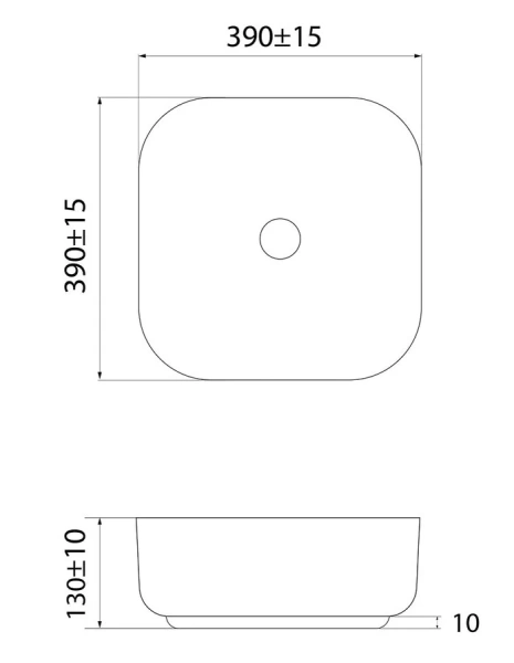 Раковина IDDIS Bridge 39 см белая матовая BRIWM04i27