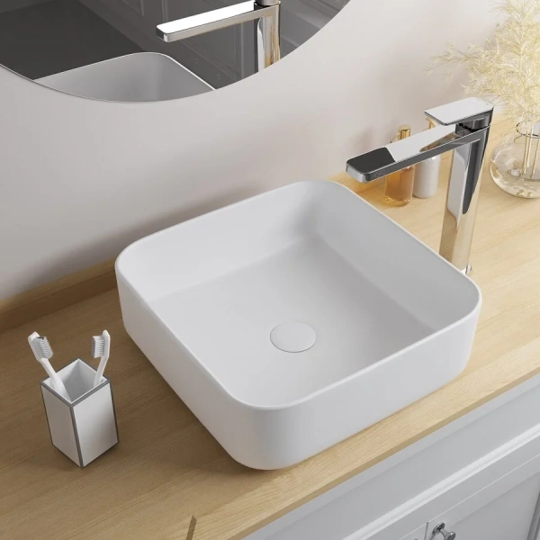 Раковина IDDIS Bridge 39 см белая матовая BRIWM04i27 Staron