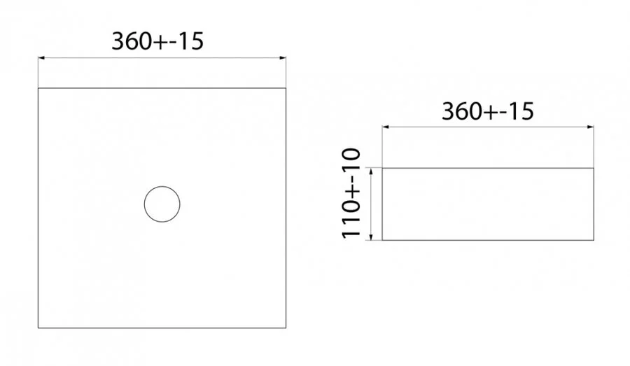 Раковина IDDIS Ray 36 см белая матовая SLIWM01i27