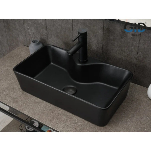 Раковина GID Geometrico Bm9092 55 см черная 53353 Staron