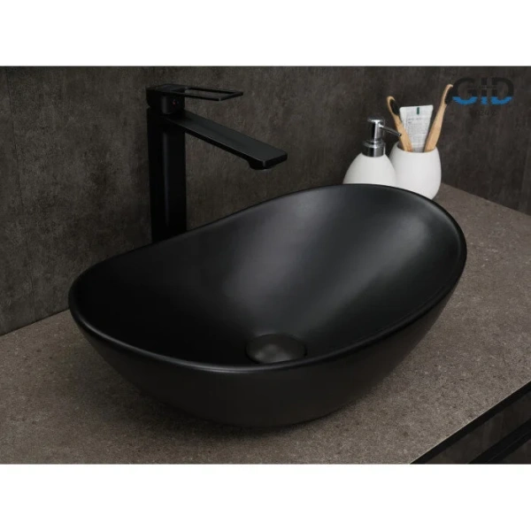 Раковина GID Lago Bm9133 48 см черная 53352 Staron
