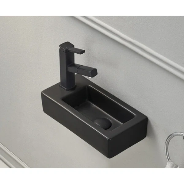 Раковина GID Suspendido Bm9272R 37 см правосторонняя черная 62203R Staron