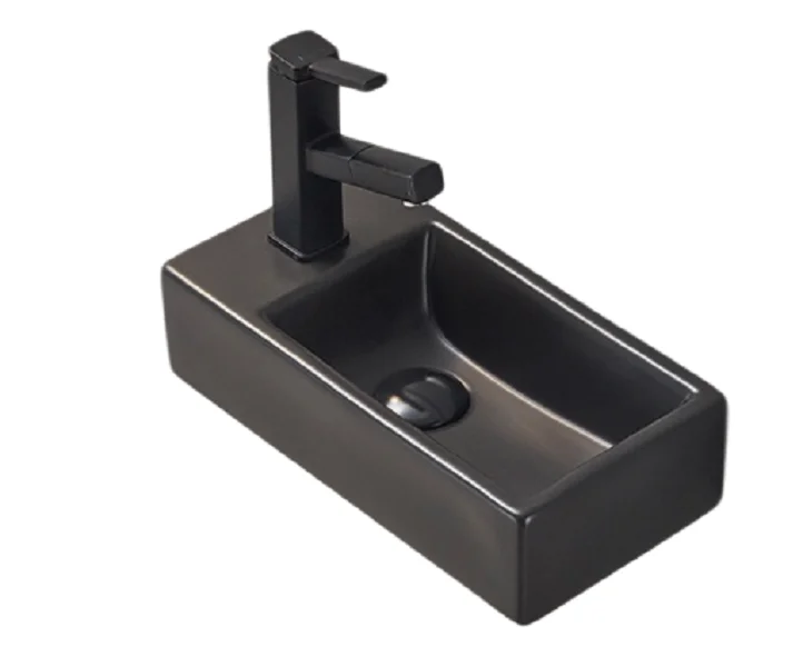 Раковина GID Suspendido Bm9270L 41 см левосторонняя черная 62201L