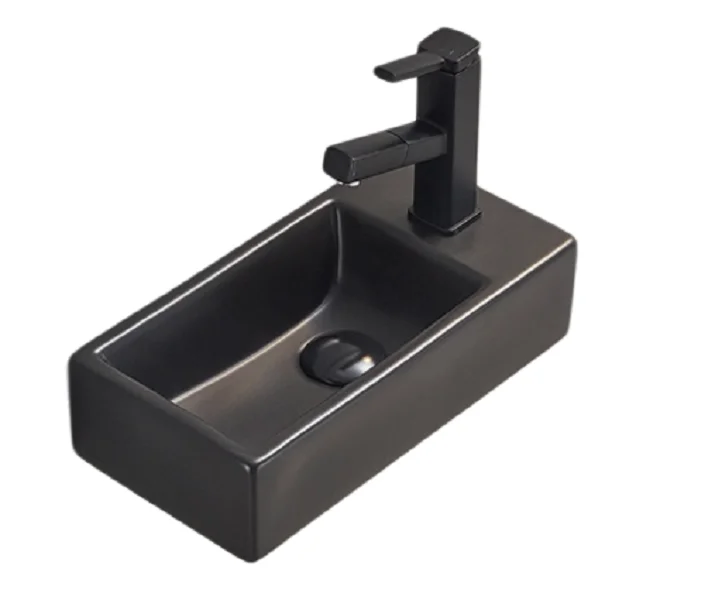 Раковина GID Suspendido Bm9270L 41 см левосторонняя черная 62201L Staron