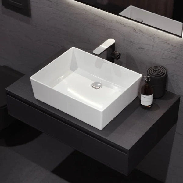 Раковина BERGES Ego 50 см белая 181001 Staron